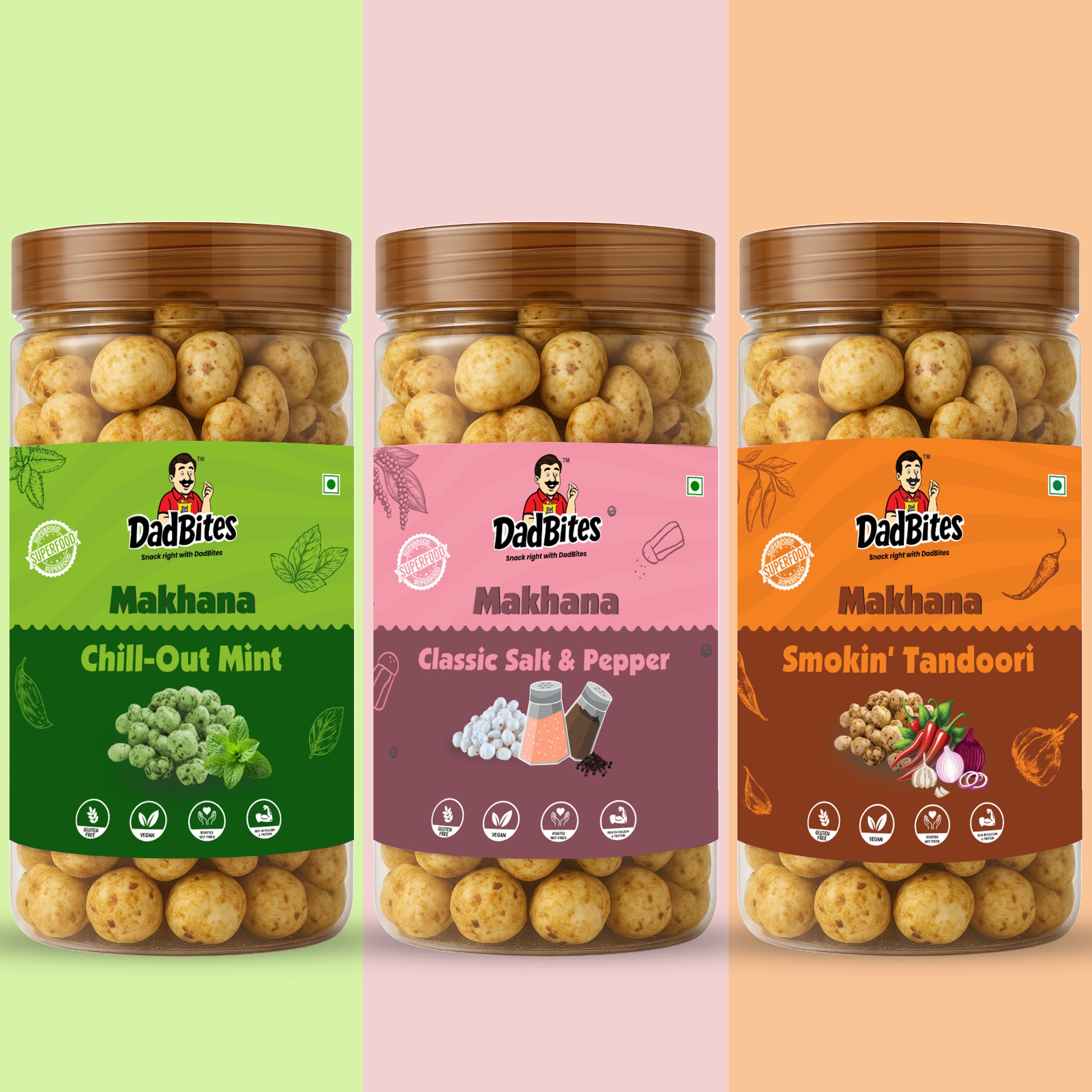 Hatke Trio (Chill-Out Mint + Classic Salt & Pepper + Smokin' Tandoori)