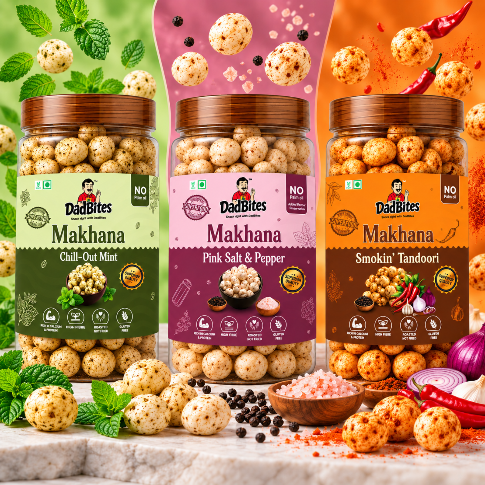 Hatke Trio (Chill-Out Mint + Classic Salt & Pepper + Smokin' Tandoori)