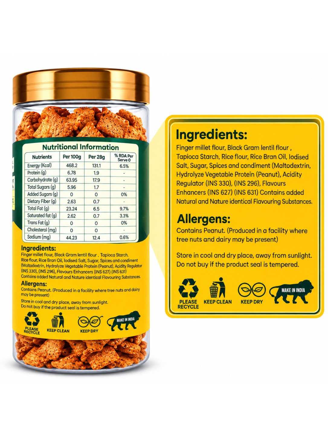 Ragi Chips Masala